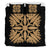 Hawaiian Bedding Set Royal Pattern - Black And Gold - A3 Style - Polynesian Pride