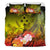 Kosrae Bedding Set - Humpback Whale with Tropical Flowers (Yellow) - Polynesian Pride