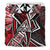 Wallis and Futuna Bedding Set - Tribal Flower Special Pattern Red Color - Polynesian Pride