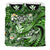 Kanaka Maoli (Hawaiian) Bedding Set - Waves Polynesian Turtle Hibiscus (Green) - Polynesian Pride