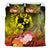 Tonga Bedding Set - Humpback Whale with Tropical Flowers (Yellow) - Polynesian Pride