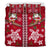 Hawaii Turtle Santa Claus Pattern Christmas Bedding Set - San Style - AH Red - Polynesian Pride