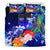 Fiji Bedding Set - Humpback Whale with Tropical Flowers (Blue) - Polynesian Pride