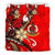 Vanuatu Bedding Set - Tribal Flower With Special Turtles Red Color - Polynesian Pride