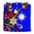 Marshall Islands Bedding Set - Tribal Flower With Special Turtles Blue Color - Polynesian Pride