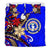 Northern Mariana Bedding Set - Tribal Flower With Special Turtles Blue Color - Polynesian Pride