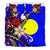 Palau Polynesian Bedding Set - Tribal Flower With Special Turtles Blue Color - Polynesian Pride