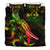 Fiji Polynesian Bedding Set - Turtle With Blooming Hibiscus Reggae - Polynesian Pride