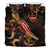 Guam Polynesian Bedding Set - Turtle With Blooming Hibiscus Gold - Polynesian Pride