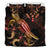 Kosrae Polynesian Bedding Set - Turtle With Blooming Hibiscus Gold - Polynesian Pride