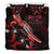 FiJi Polynesian Bedding Set - Turtle With Blooming Hibiscus Red - Polynesian Pride