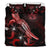 Hawaii Polynesian Bedding Set - Turtle With Blooming Hibiscus Red - Polynesian Pride