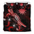 New Caledonia Polynesian Bedding Set - Turtle With Blooming Hibiscus Red - Polynesian Pride