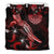 Tahiti Polynesian Bedding Set - Turtle With Blooming Hibiscus Red - Polynesian Pride