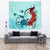 Sea Turtle Hibiscus Tapestry - Polynesian Pride