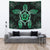 Turtle Hibiscus Green Tapestry - Polynesian Pride