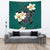 Turtle Poly Tribal Plumeria Turquoise Tapestry - Polynesian Pride