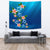 Turtle Polynesian Plumeria Tapestry - Polynesian Pride