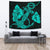 Anchor Turquoise Poly Tribal Tapestry - Polynesian Pride