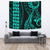 Hawaii Kakau Turquoise Polynesian Tribal Tapestry - Polynesian Pride