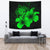 Hawaii Hibiscus Tapestry - Turtle Map - Green Wall Tapestry 150cm*150cm Green - Polynesian Pride