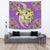 Hawaii Polynesian Turtle Hibiscus Tapestry - Yellow Wall Tapestry 150cm*150cm Yellow - Polynesian Pride