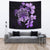 Hawaiian Kanaka Hibiscus Plumeria Mix Polynesian Turtle Tapestry Violet AH - Polynesian Pride