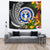 Northern Mariana Islands Tapestrys - Seal Spiral Polynesian Patterns Wall Tapestry - Northern Mariana Islands Large 104" x 88" Black - Polynesian Pride