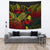 New Caledonia Tapestry - Turtle Hibiscus Pattern Reggae Wall Tapestry Large 104" x 88" Reggae - Polynesian Pride