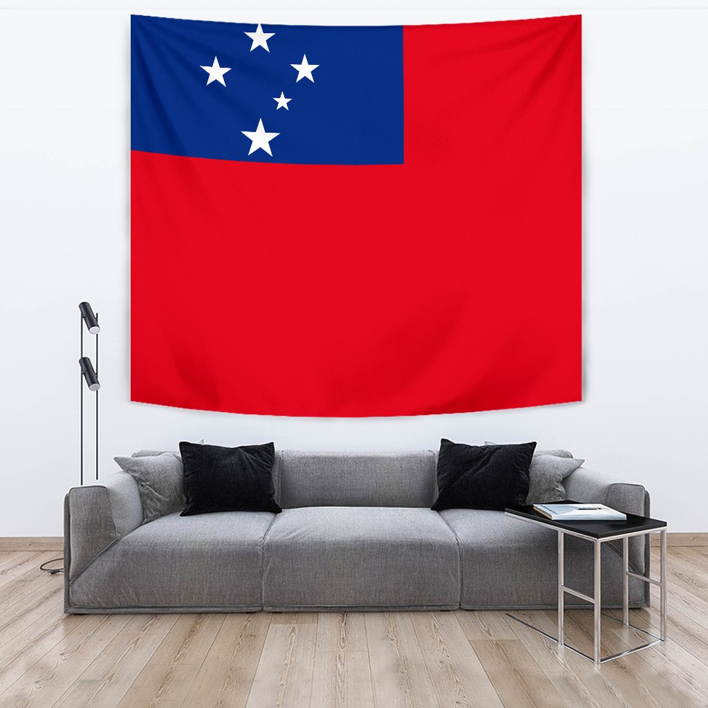 Samoa Tapestry - Flag Of Samoa One Style Flag color - Polynesian Pride