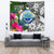 Federated States of Micronesia Tapestry White - Turtle Plumeria Banana Leaf - Polynesian Pride