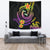 Polynesian Custom Personalised Tapestry - Plumeria Flowers with Spiral Patterns - Polynesian Pride