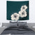 Hibiscus Light White Tapestry - Polynesian Pride