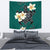 Turtle Poly Tribal Plumeria Turquoise Tapestry - Polynesian Pride