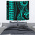 Hawaii Kakau Turquoise Polynesian Tribal Tapestry - Polynesian Pride