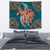 Hawaii Polynesian Turtle Hibiscus Tapestry - Orange Wall Tapestry 130cm*150cm Orange - Polynesian Pride