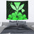 Hawaiian Kanaka Tapestry Hibiscus Polynesian Love Green Wall Tapestry 130cm*150cm Green - Polynesian Pride