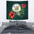 Niue Polynesian Tapestry - Green Turtle Hibiscus One Style Medium 80" x 68" Green - Polynesian Pride