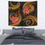 American Samoa Tapestry - Gold Plumeria TAPESTRY Medium 80" x 68" GOLD - Polynesian Pride