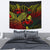 New Caledonia Tapestry - Turtle Hibiscus Pattern Reggae Wall Tapestry Medium 80" x 68" Reggae - Polynesian Pride