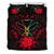 Kanaka Maoli Red Hibiscus Rising Bedding Set - Polynesian Pride