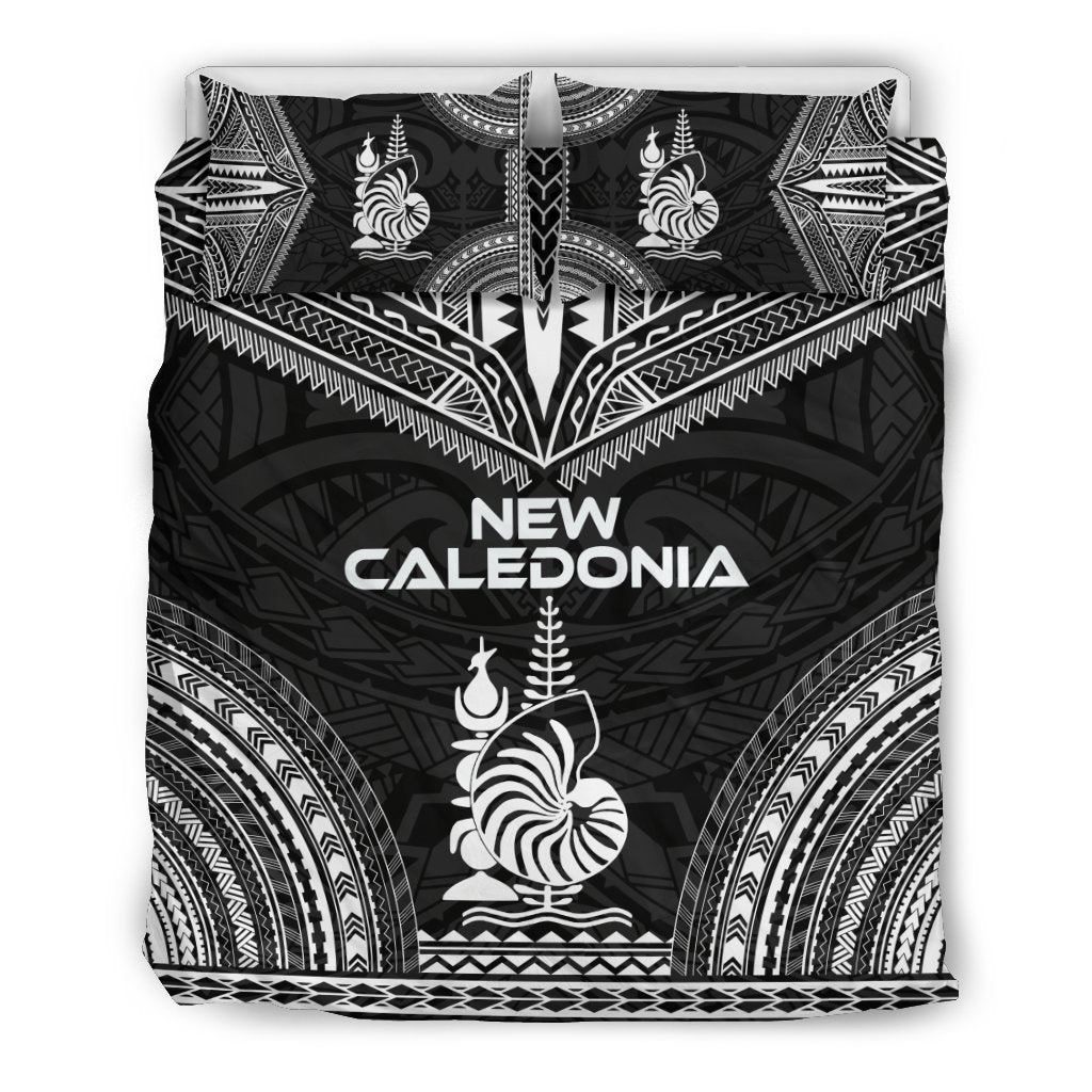 New Caledonia Polynesian Chief Duvet Cover Set - Black Version Black - Polynesian Pride