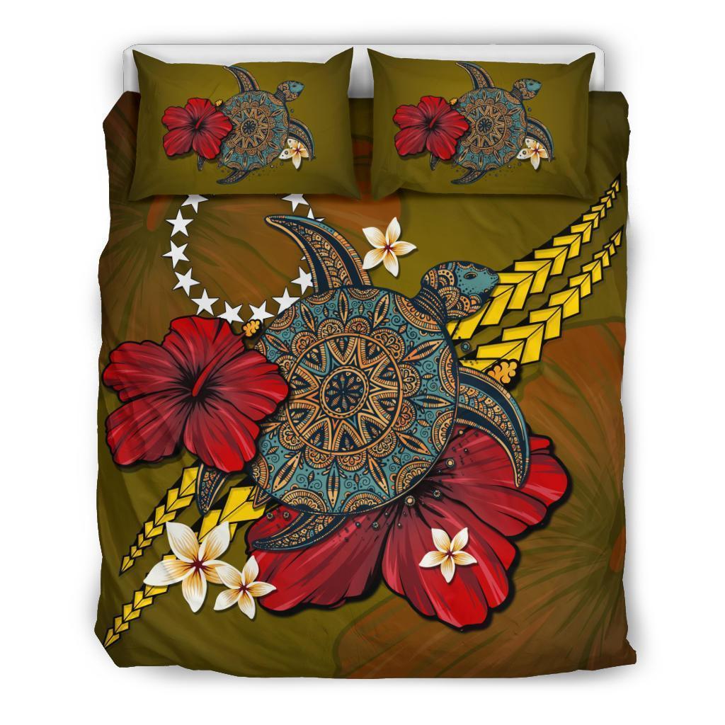 Cook Islands Bedding Set - Yellow Turtle Tribal Yellow - Polynesian Pride