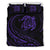 Hawaiian Map Turtle Polynesian Bedding Set - Purple - Frida Style Black - Polynesian Pride