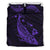 Hawaiian Map Whale Polynesian Bedding Set - Purple Purple - Polynesian Pride