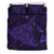 Hawaiian Map Kanaka Manta Ray Polynesian Bedding Set Purple Purple - Polynesian Pride