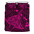 Hawaiian Map Kanaka Manta Ray Polynesian Bedding Set Pink Pink - Polynesian Pride