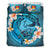 Polynesian Duvet Cover Set - Kiribati Bedding Set Blue Plumeria Animal Tattoo - Polynesian Pride