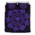 Hawaiian Map Kanaka Turtles Circle Style Violet Polynesian Bedding Set Purple - Polynesian Pride