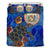 Hawaiian Seal Of Hawaii Hibiscus Ocean Turtle Polynesian Bedding Set Blue - Polynesian Pride